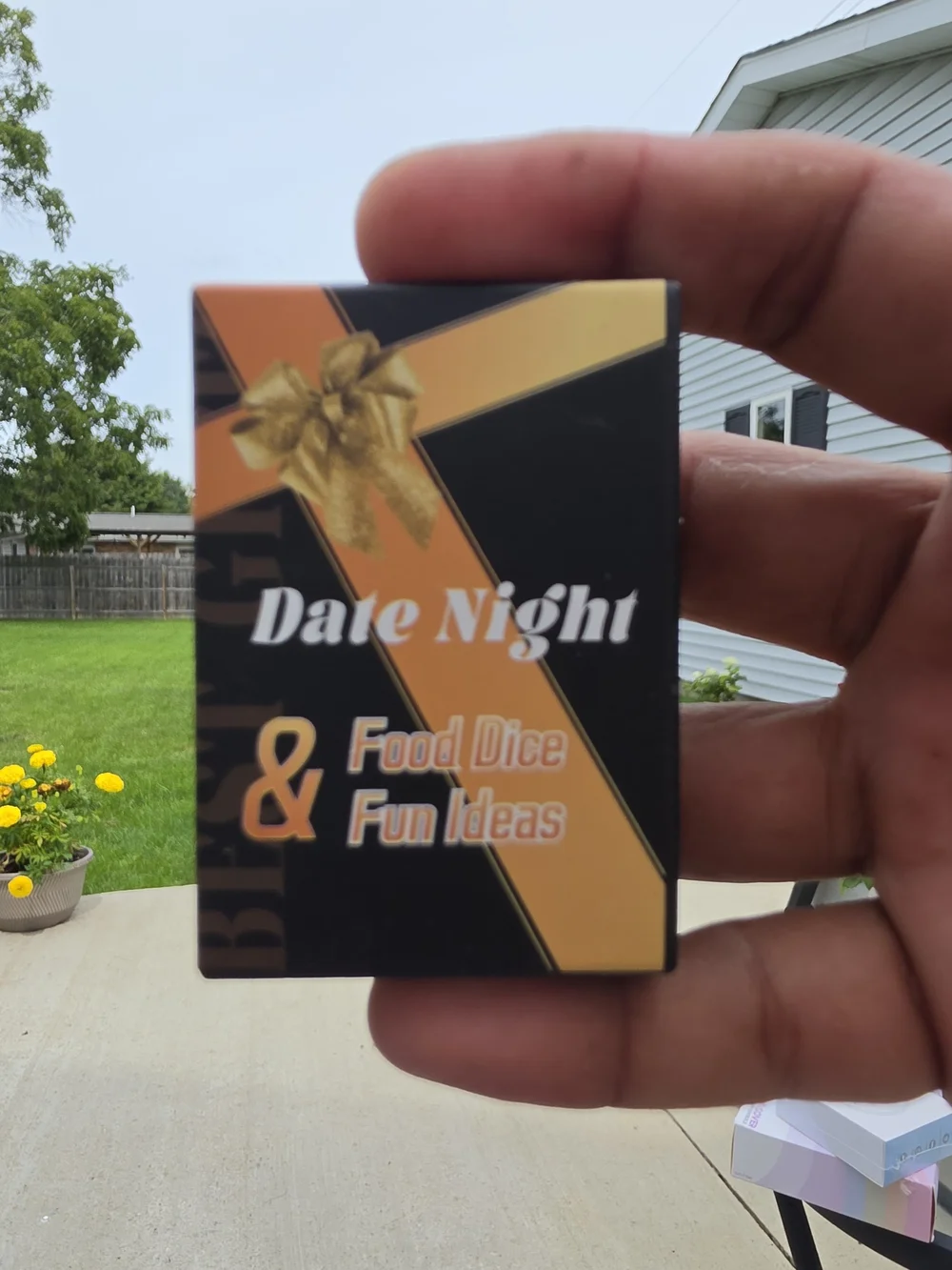 Amazon Date Night Food Dice & Fun Ideas - Black and Gold